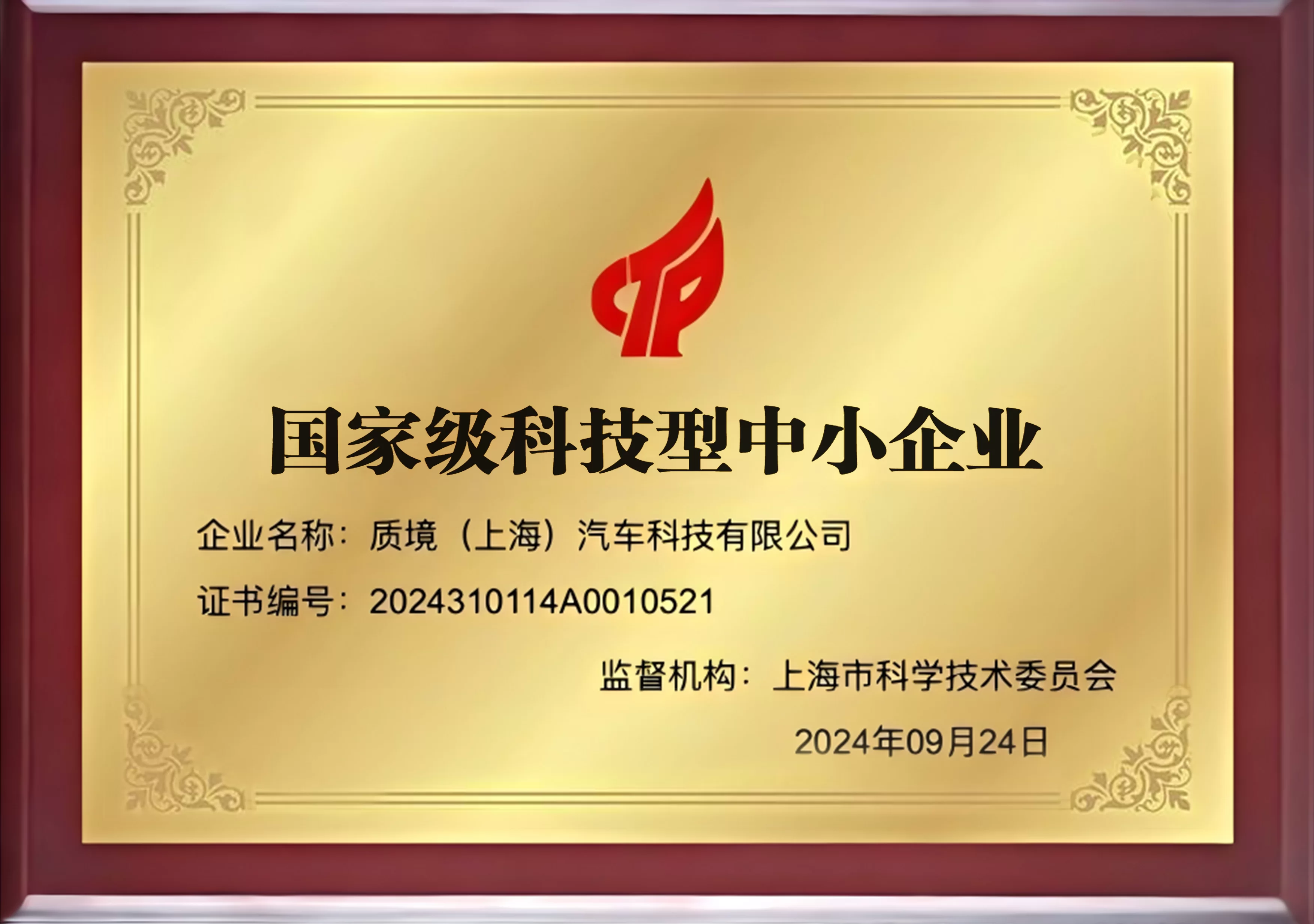 国家级科技型中小企业